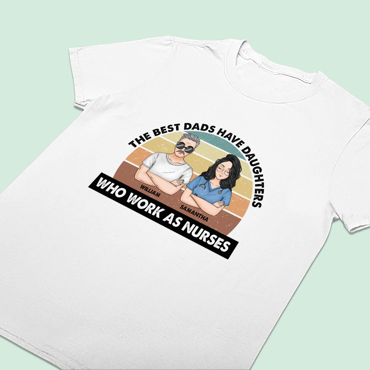 The Best Dad - Personalized Custom T-shirt