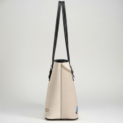Care With Purpose - Personalized Custom Nurse Leather Tote Bag