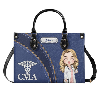 Nurse Elegant Style - Personalized Custom Leather Handbag