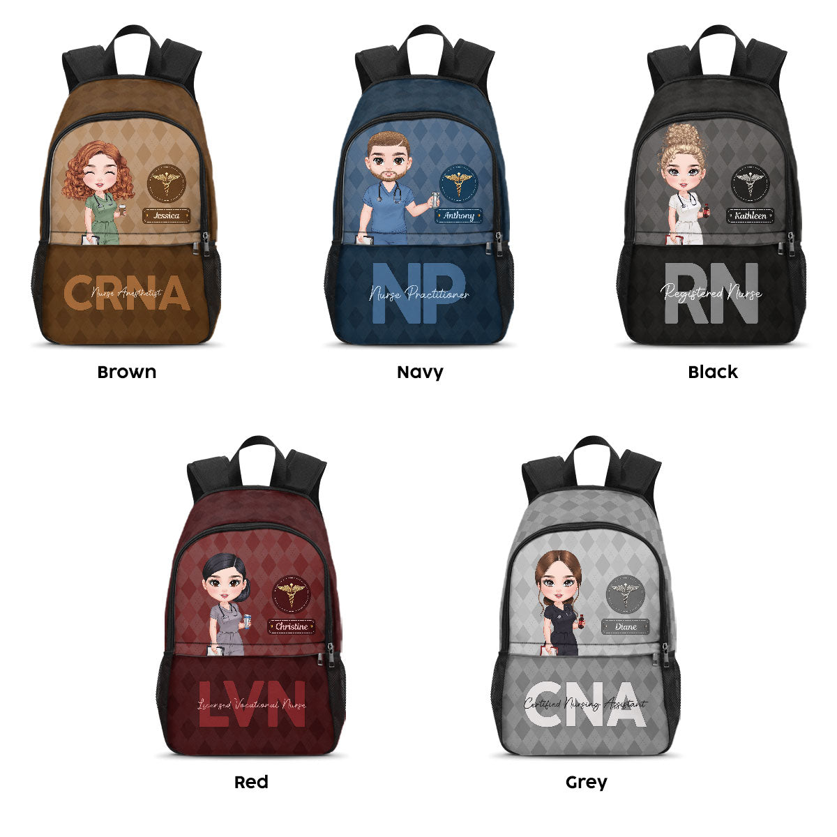Nurse Elegant Style - Personalized Backpack
