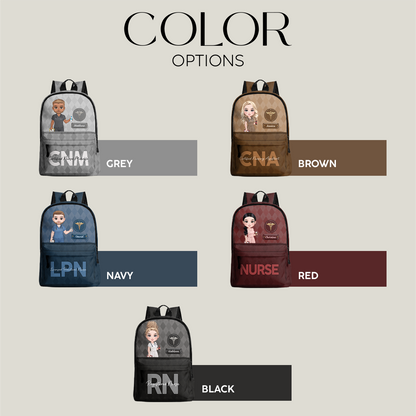 Nurse Elegant Style - Personalized Backpack