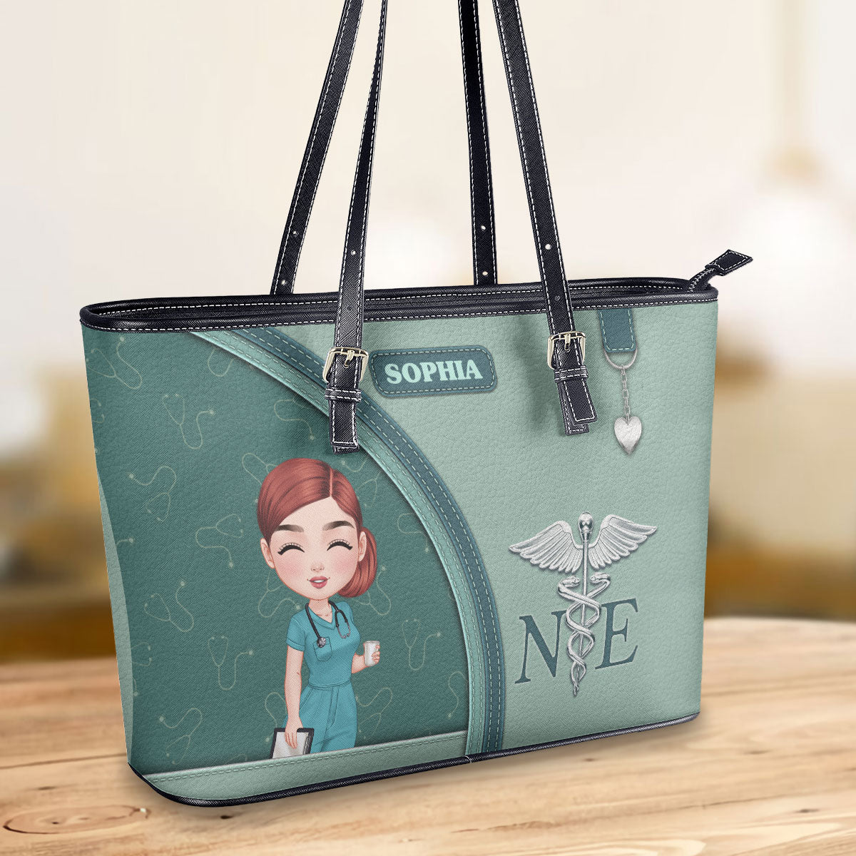 personalized custom nurse tote bag