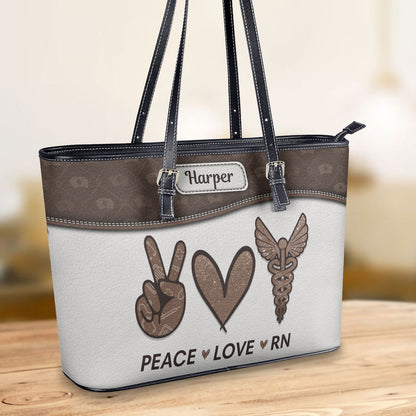 personalized custom nurse tote bag