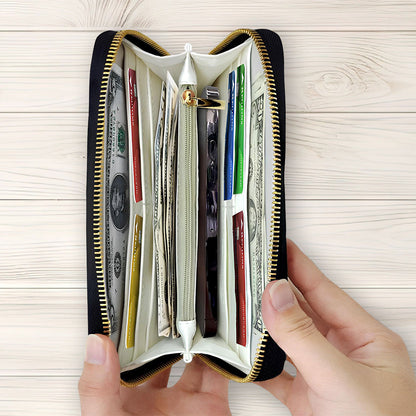 Simple Nurse Life - Personalized Nurse Leather Long Wallet