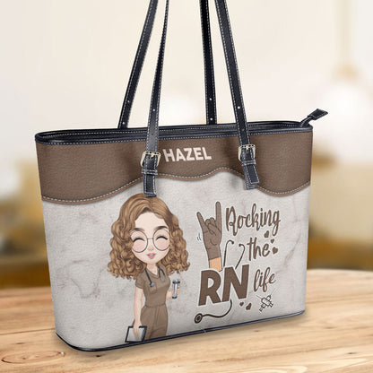 personalized custom nurse tote bag