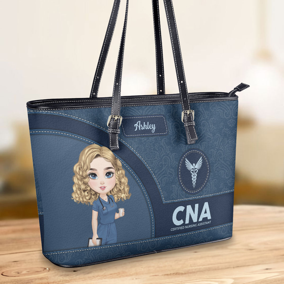 personalized custom nurse tote bag