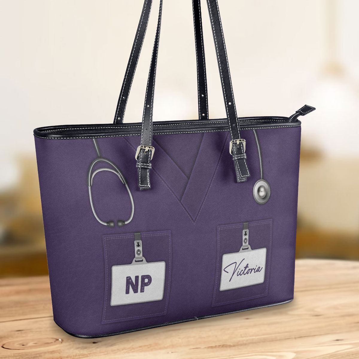 personalized custom nurse tote bag