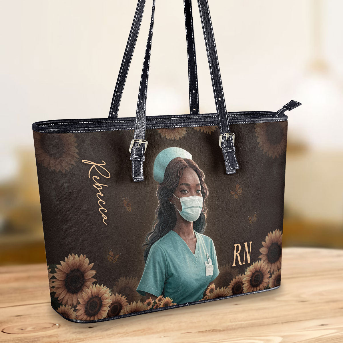 personalized custom nurse tote bag