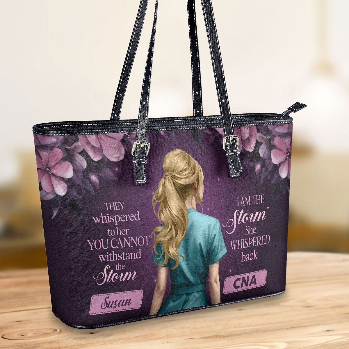 personalized custom nurse tote bag