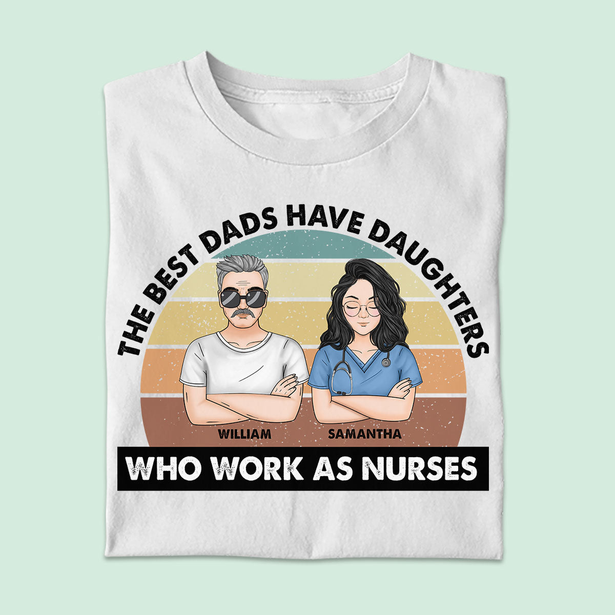 The Best Dad - Personalized Custom T-shirt