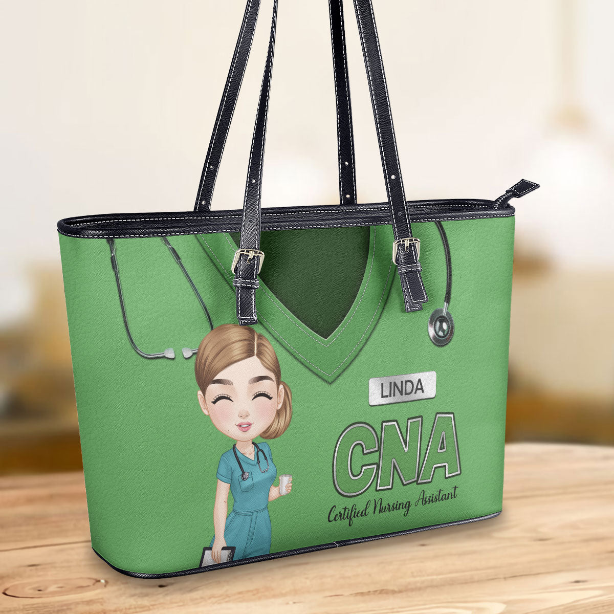 personalized custom nurse tote bag