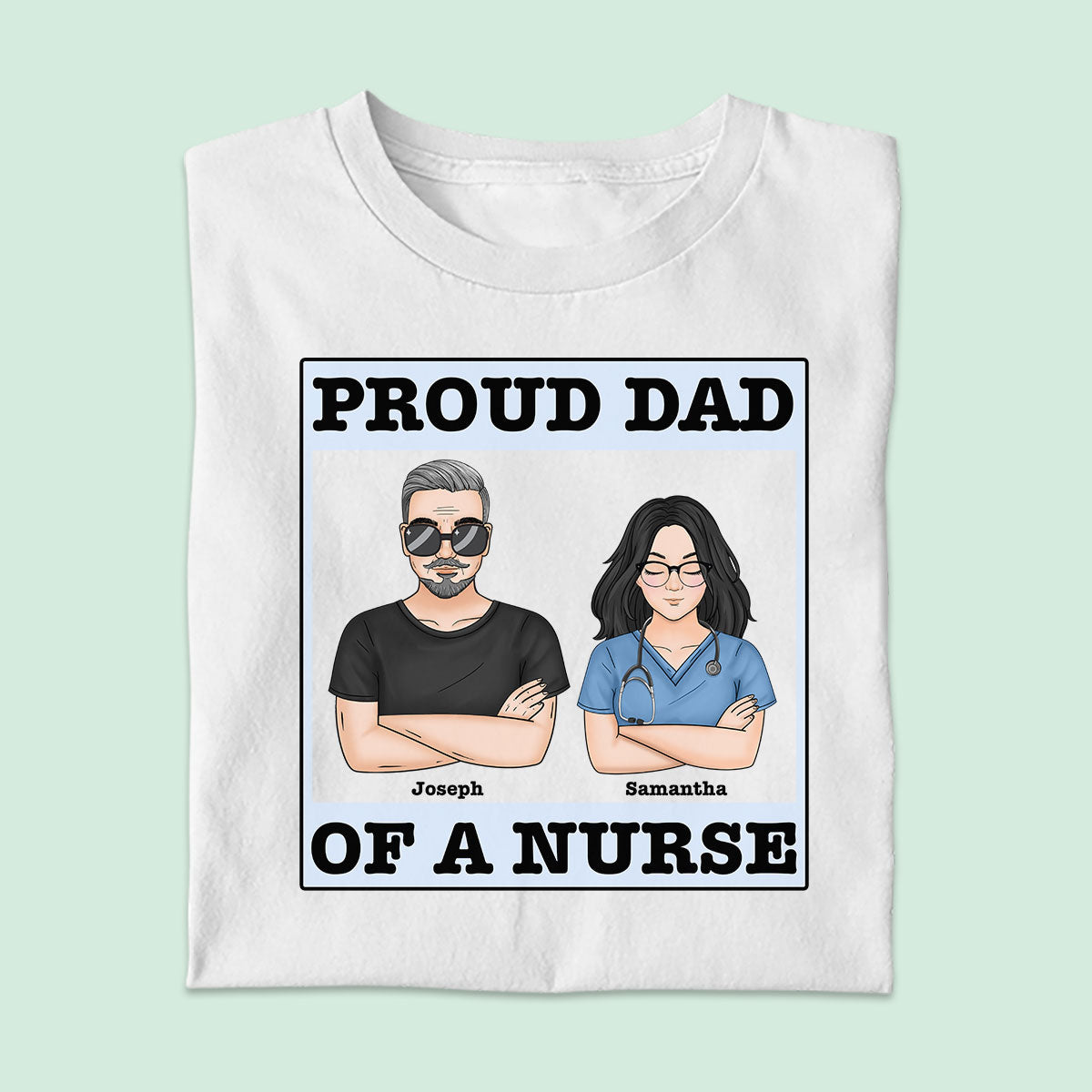 Proud Dad - Personalized Custom T-shirt