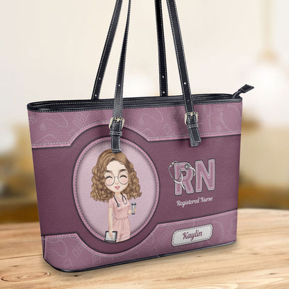 personalized custom nurse tote bag