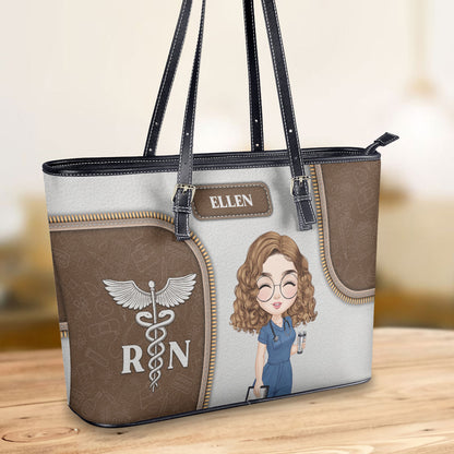 personalized custom nurse tote bag