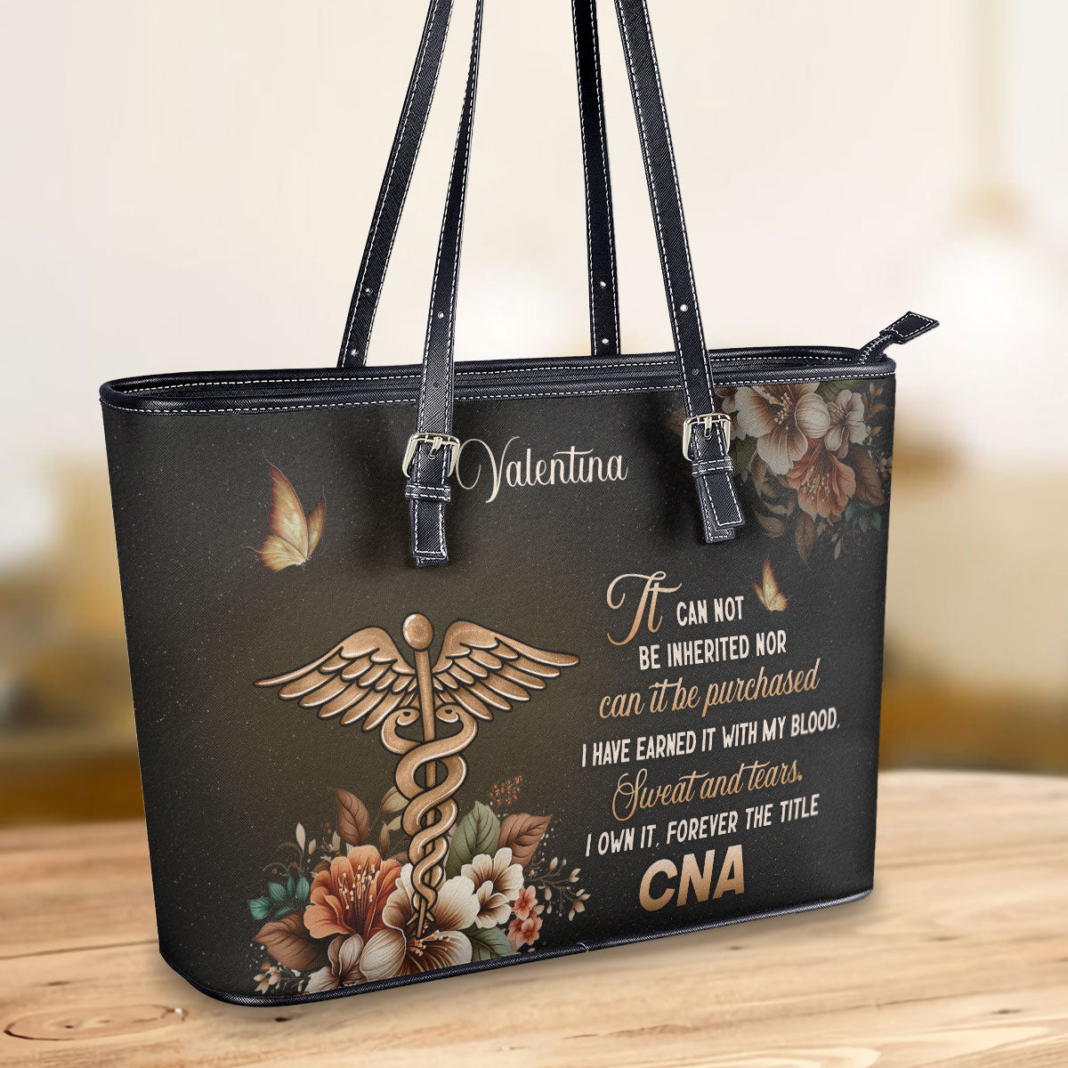 personalized custom nurse tote bag