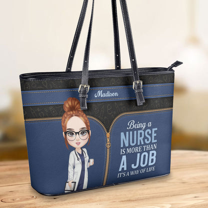 personalized custom nurse tote bag