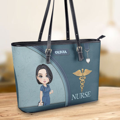 personalized custom nurse tote bag