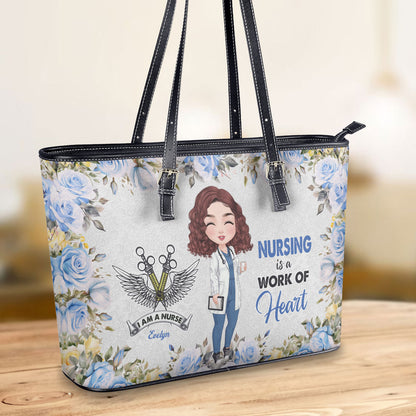 personalized custom nurse tote bag