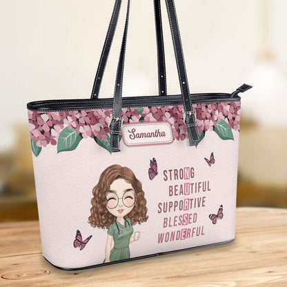 personalized custom nurse tote bag