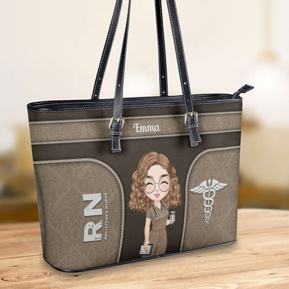 personalized custom nurse tote bag