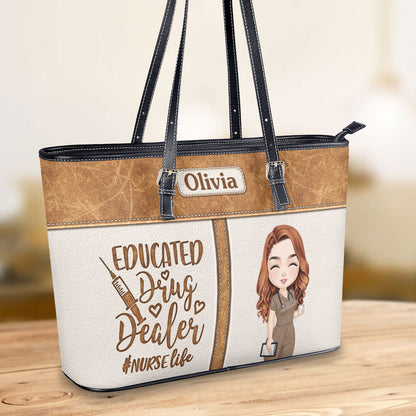 personalized custom nurse tote bag