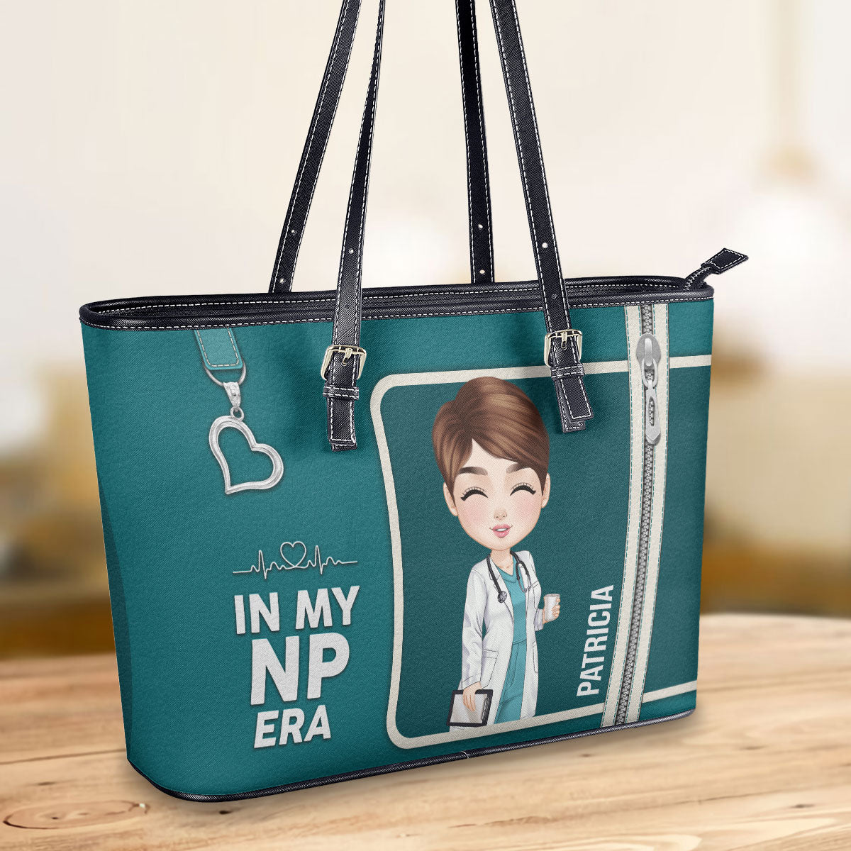 personalized custom nurse tote bag