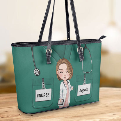 personalized custom nurse tote bag