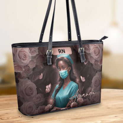 personalized custom nurse tote bag