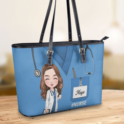 personalized custom nurse tote bag