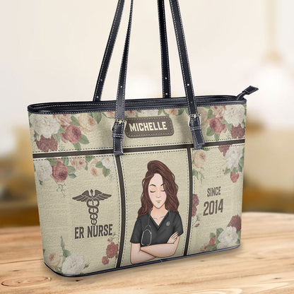 personalized custom nurse tote bag