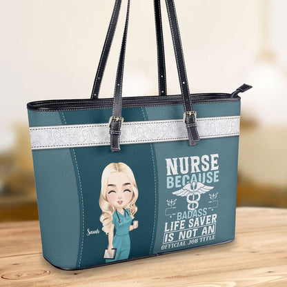 personalized custom nurse tote bag