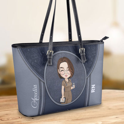 personalized custom nurse tote bag