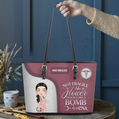 personalized custom nurse tote bag