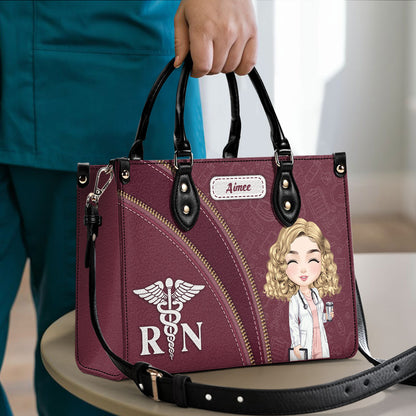 Nurse Elegant Style - Personalized Custom Leather Handbag