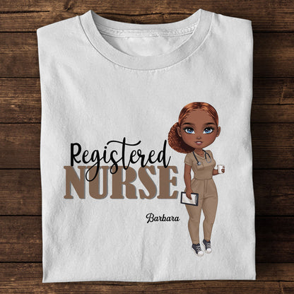 Basic Nurse Tee - Personalized Custom Nurse T-shirt