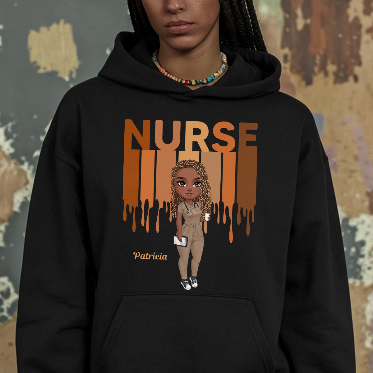 Nurse Melanin - Personalized Custom Nurse T-shirt, Hoodie, Sweatshirt