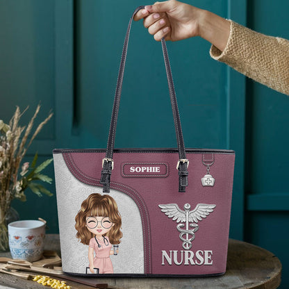 personalized custom nurse tote bag