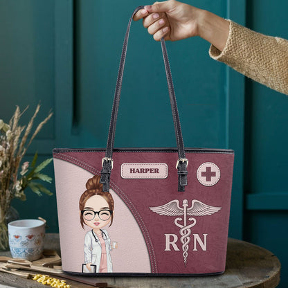 personalized custom nurse tote bag