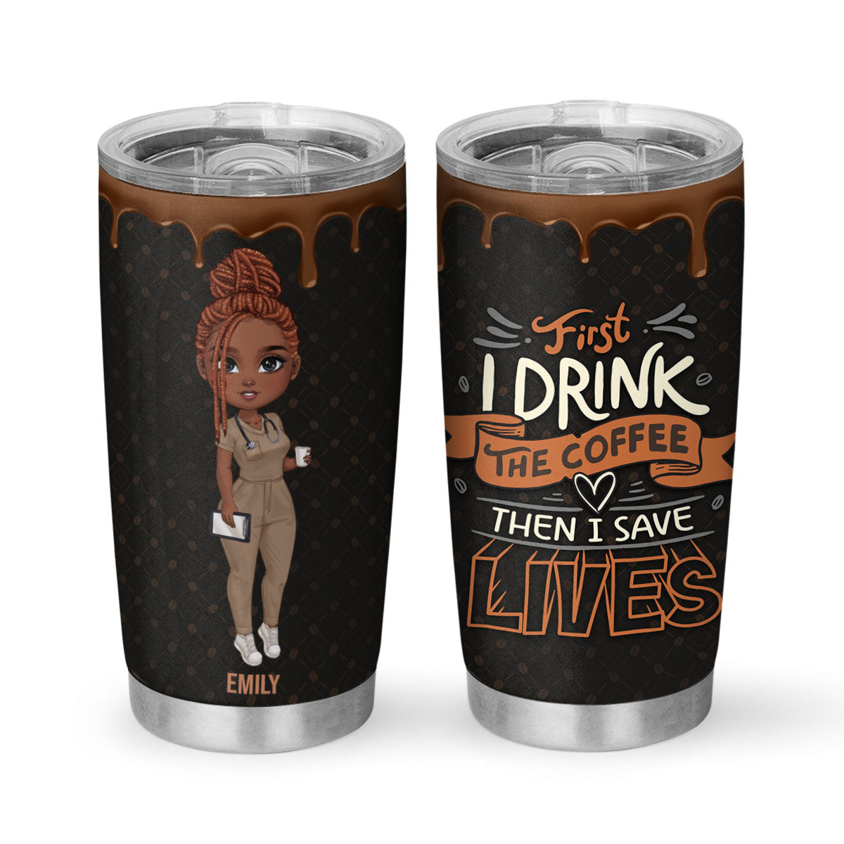 First I Drink - Personalized Custom Tumbler