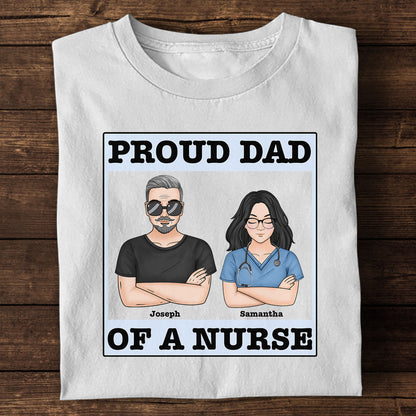 Proud Dad - Personalized Custom T-shirt