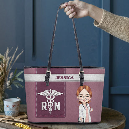 personalized custom nurse tote bag