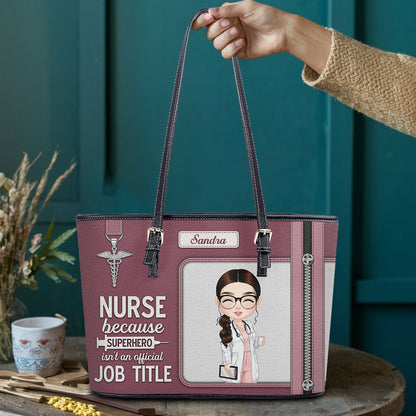 personalized custom nurse tote bag