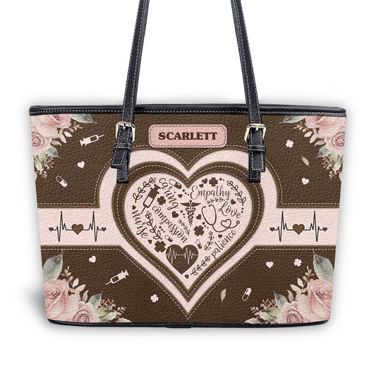 personalized custom nurse tote bag