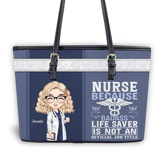 personalized custom nurse tote bag