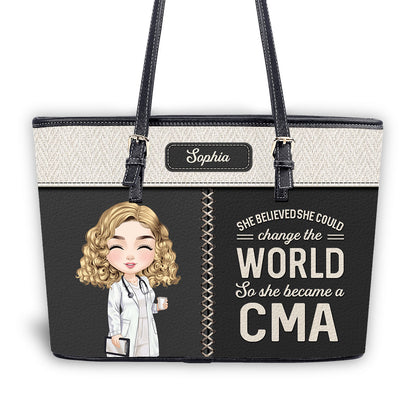 personalized custom nurse tote bag