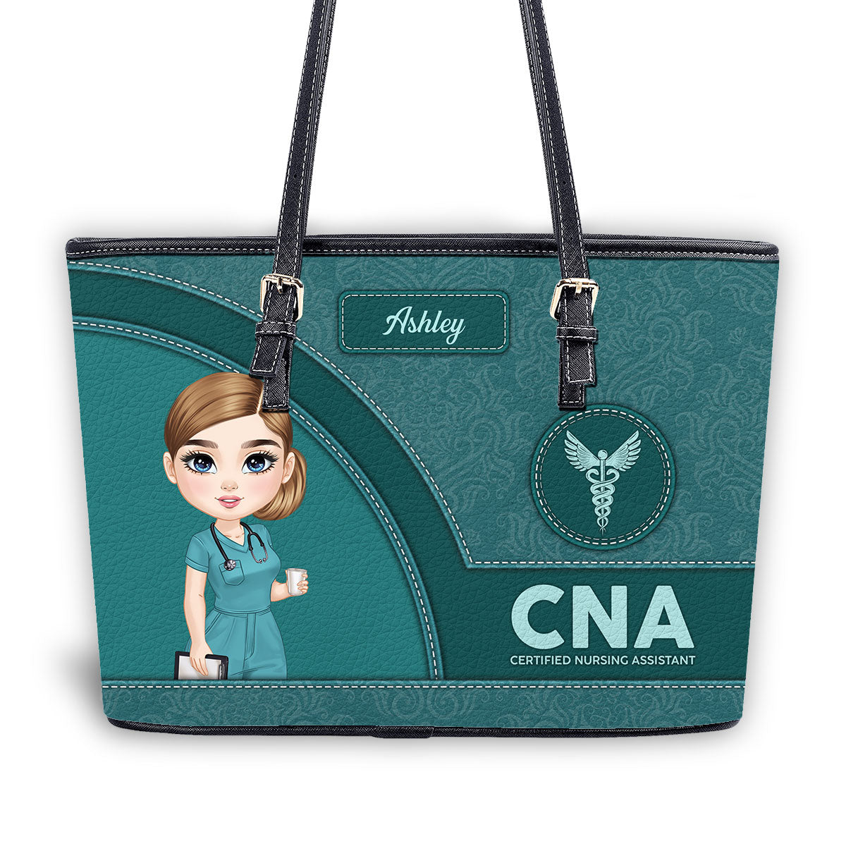 personalized custom nurse tote bag