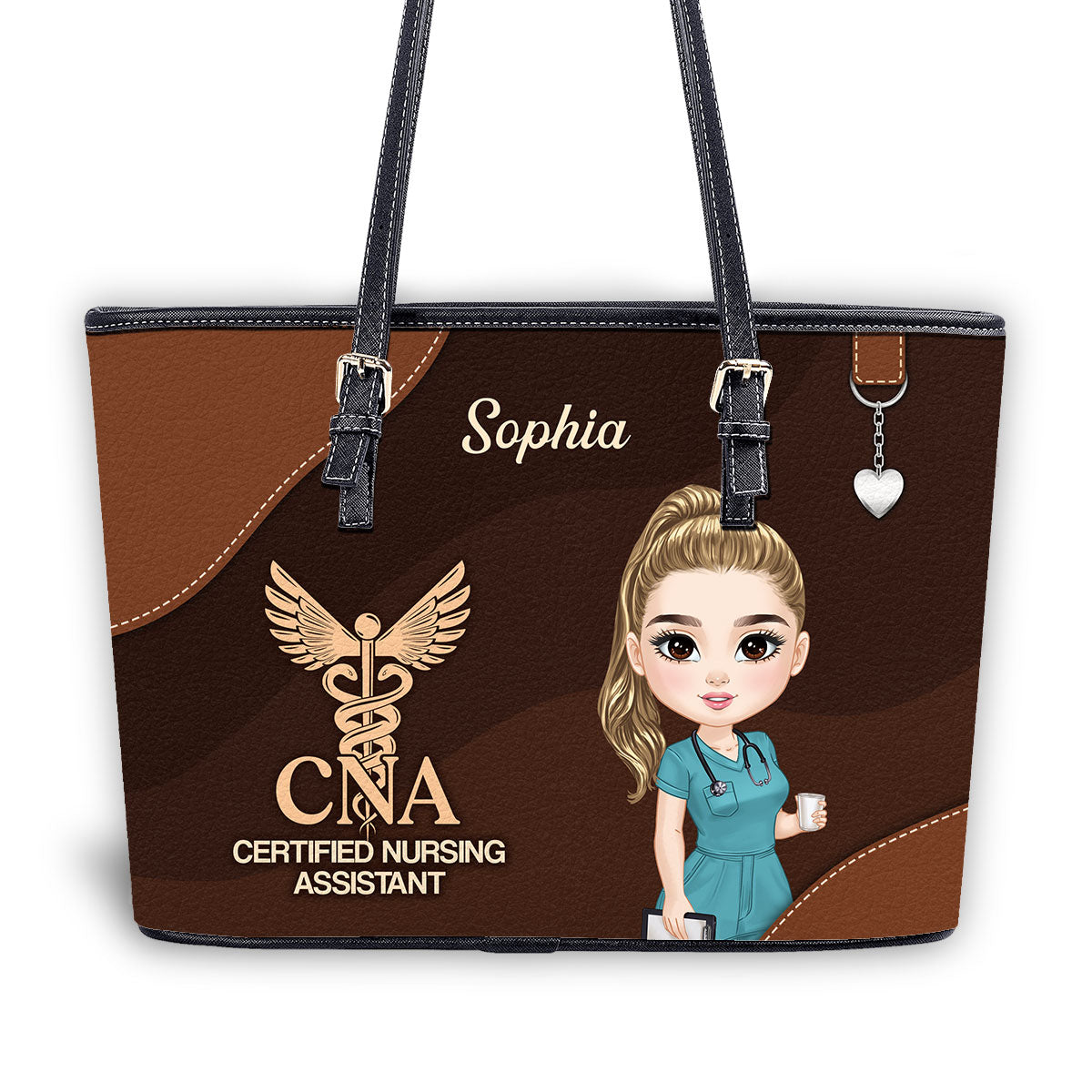 personalized custom nurse tote bag