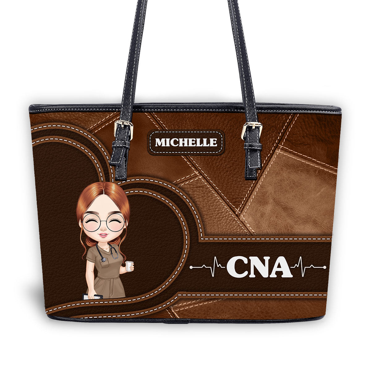 personalized custom nurse tote bag