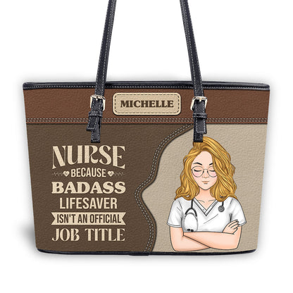 personalized custom nurse tote bag