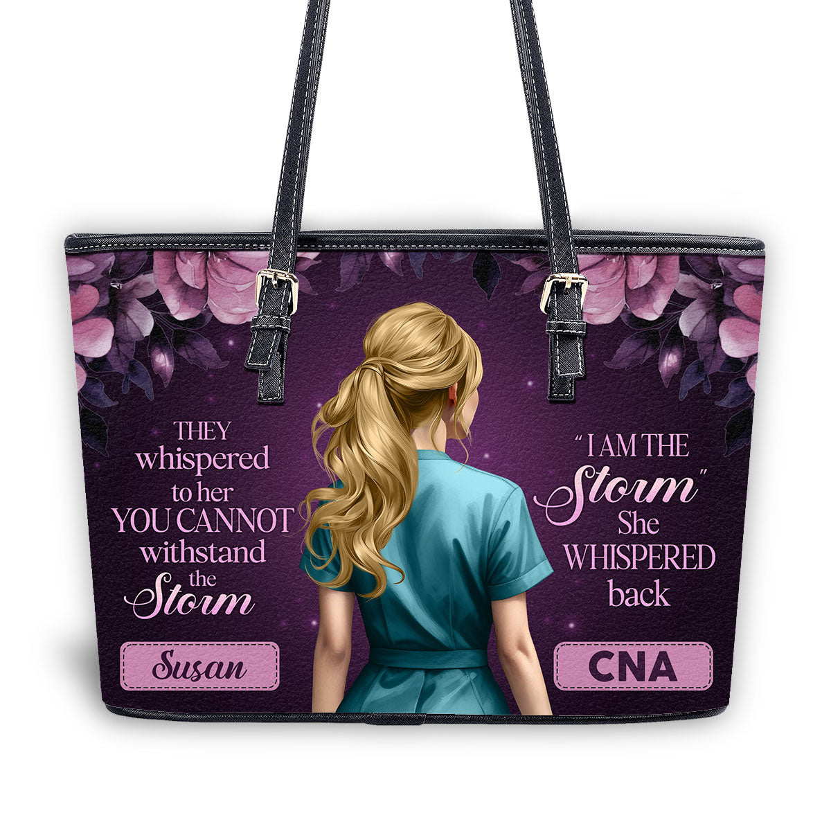 personalized custom nurse tote bag